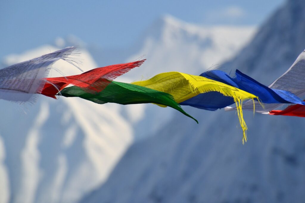Drapeaux de prière tibétains